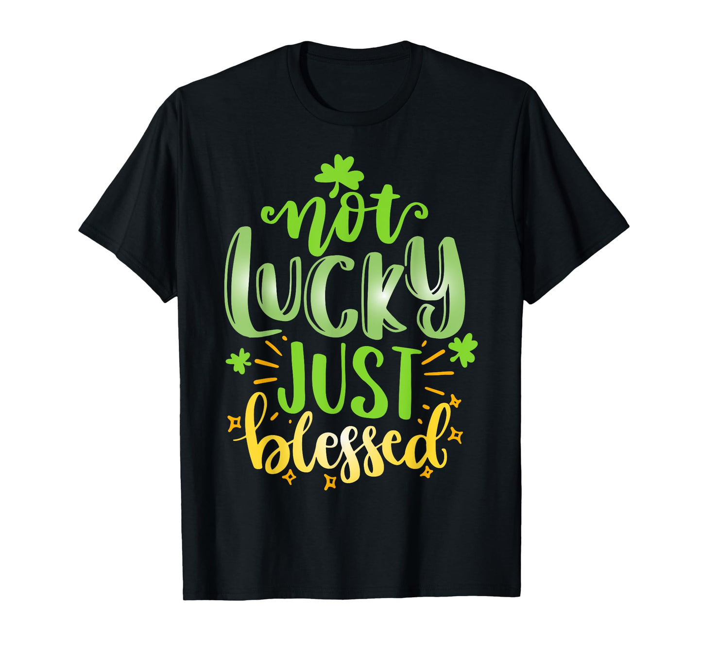 Christian St Patrick Day Shamrock Not Lucky Blessed For Kids T-Shirt