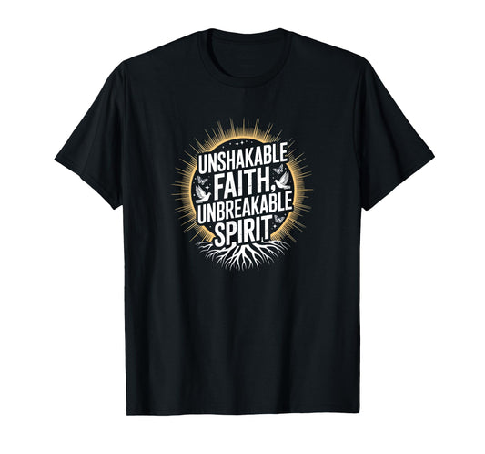 Unshakable Faith Unbreakable Spirit Tees Inspirational T-Shirt