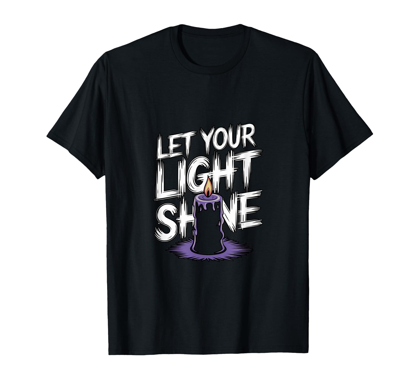 Let Your Light Shine Candle Christian Biblical Inspiration T-Shirt