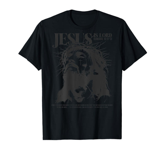 Jesus is lord - bible verse - Christian back T-Shirt