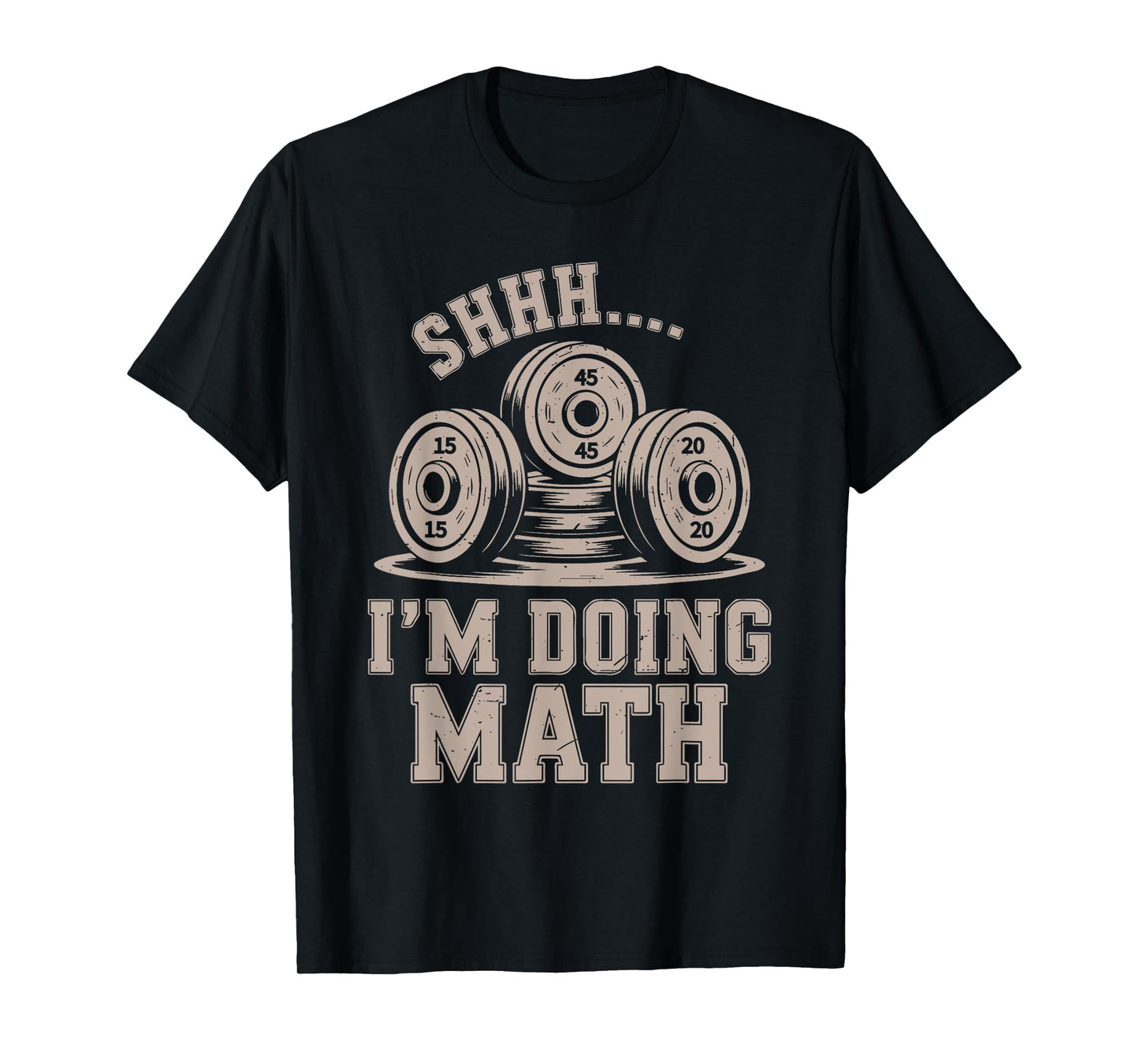 Shhh I'm Doing Math Funny Christian Gym Workout Jesus Women T-Shirt