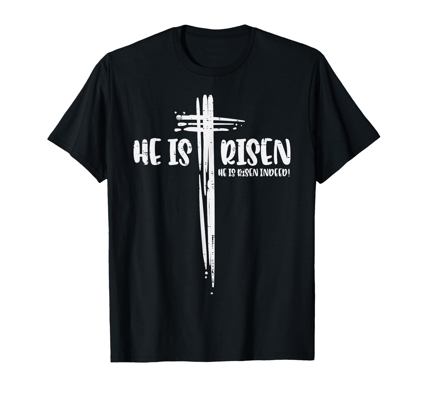 Easter Jesus He Is Risen Indeed Religious Christian Women T-Shirt