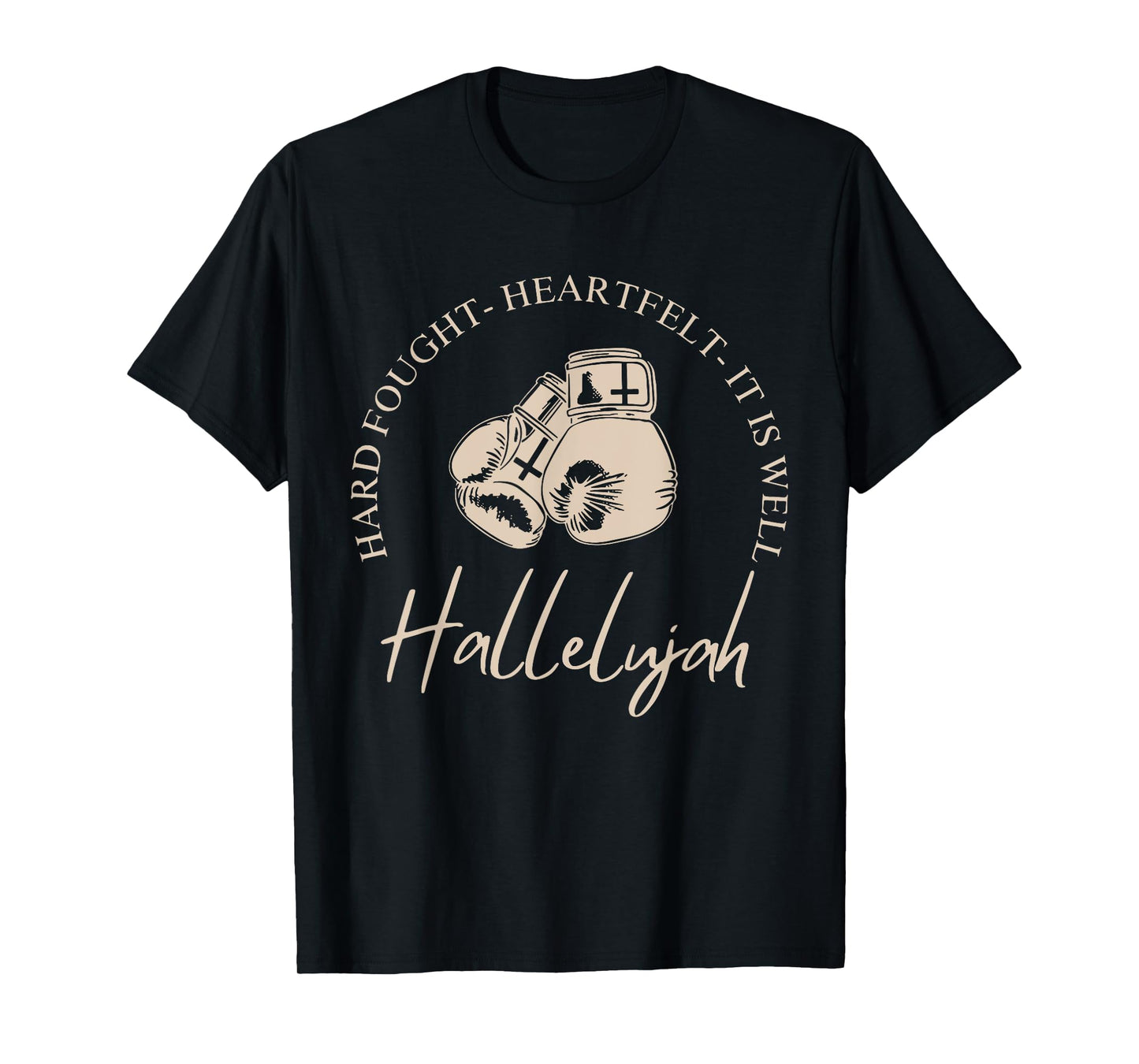 Hard Fought Hallelujah Bible Verse Christian Jesus T-Shirt