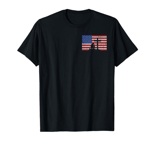 Stand for The Flag I Kneel for The Cross - Front & Back T-Shirt