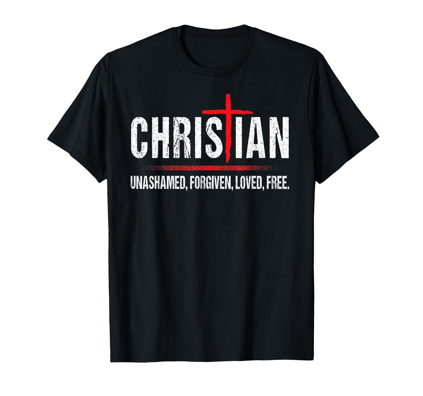 Christian Jesus Unashamed Cross T-Shirt
