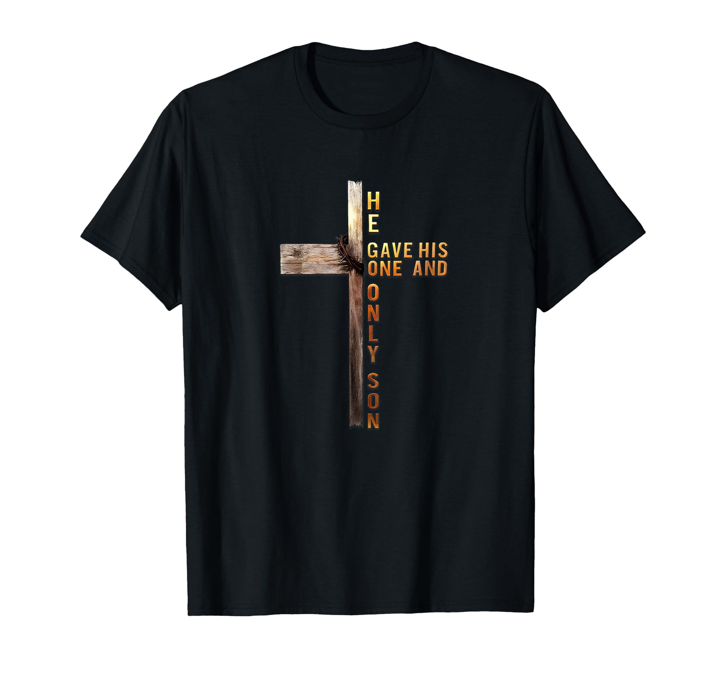 Christian Cross Bible John 3:16 Reflection 0L3Q48 T-Shirt