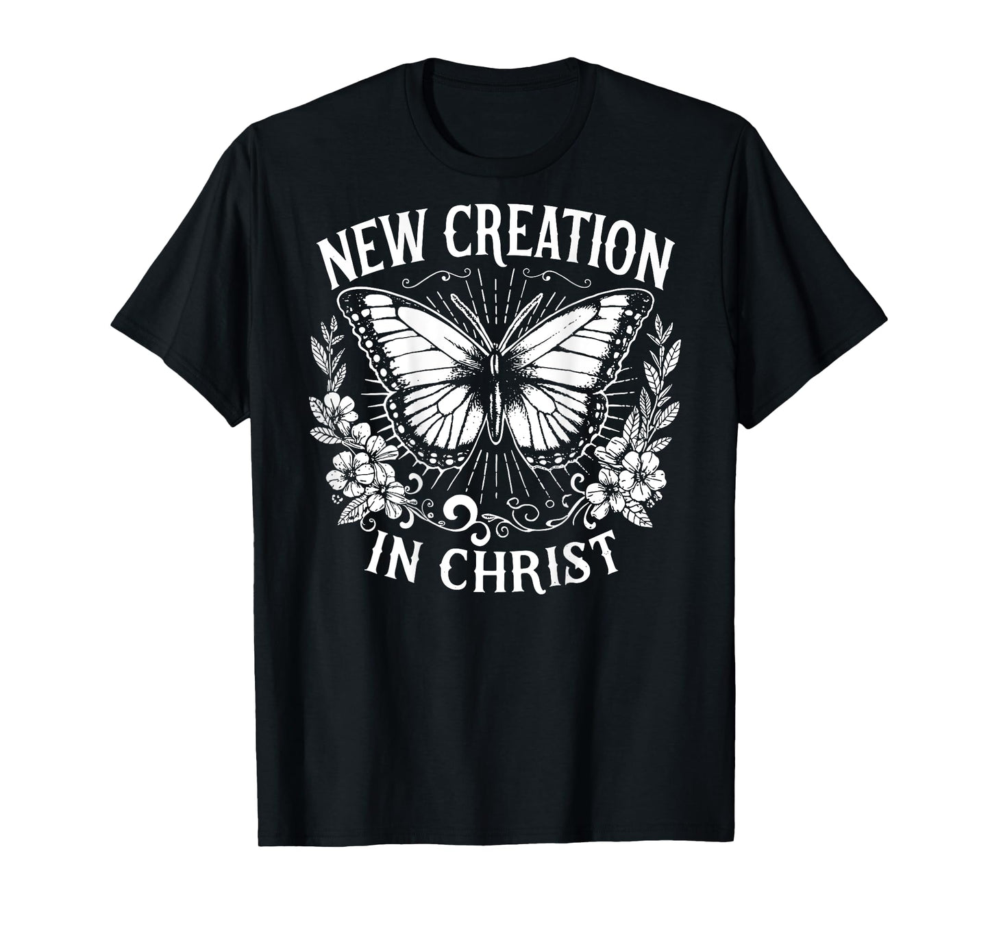New Creation In Christ, Christianity, Sublimation - On Back T-Shirt