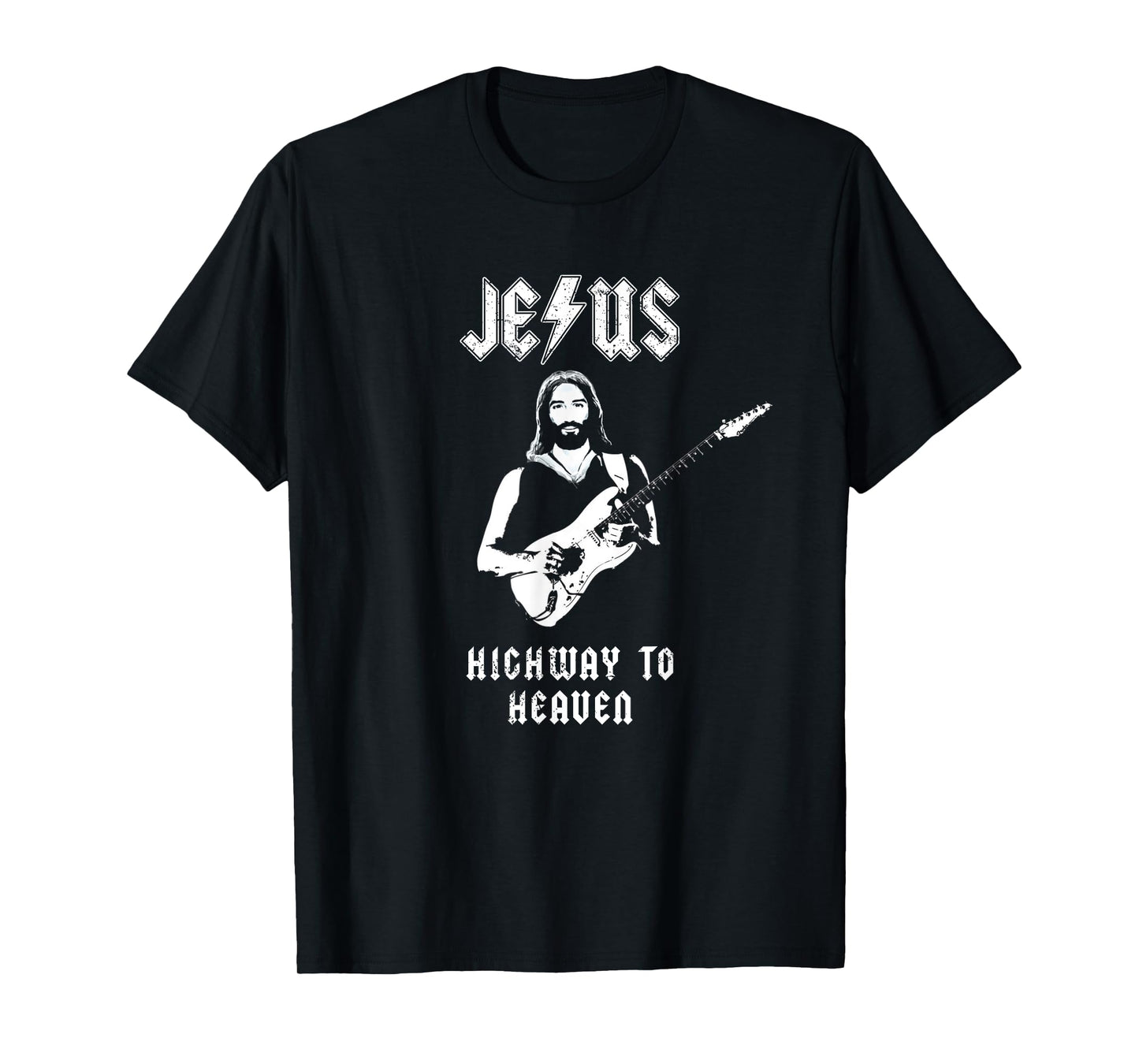 Jesus Rock and Roll Christian Music Worship Bible Verse T-Shirt