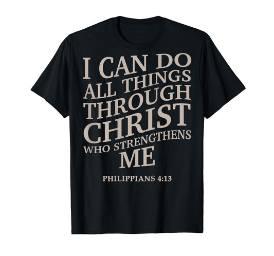 I Can Do All Things Through Christ Christian Youth Teen Girl T-Shirt