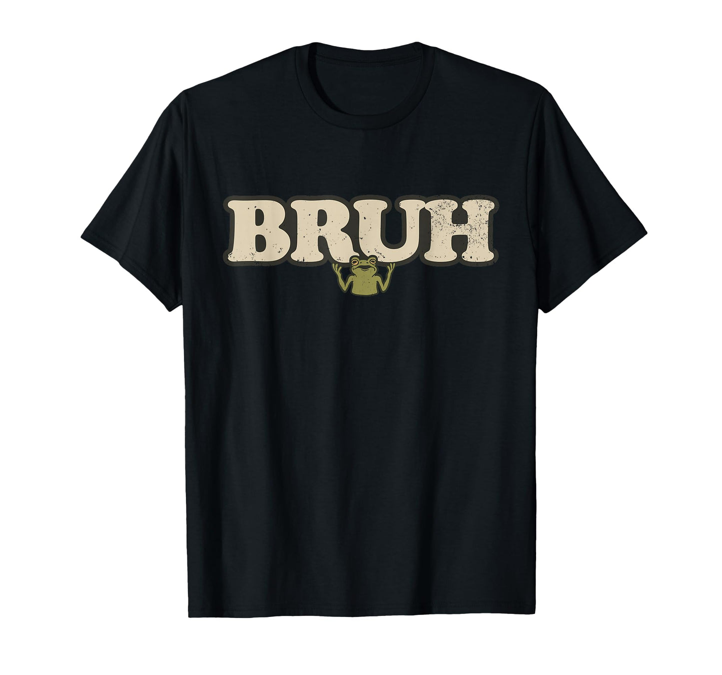 Funny Vintage Frog Attitude Meme - Bruh Frog T-Shirt