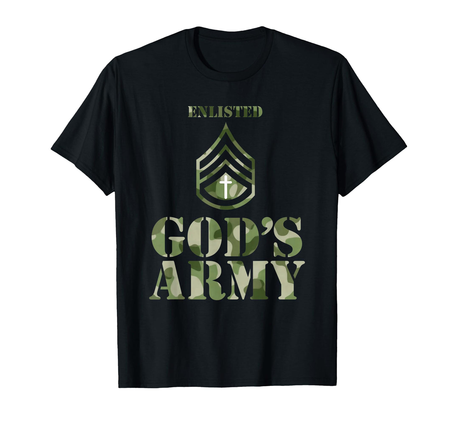 Enlisted in God's Army - Christian T-Shirt