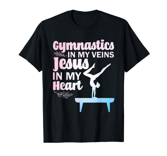 Funny Gymnastics Design For Men Women Gymnast Jesus Lovers T-Shirt