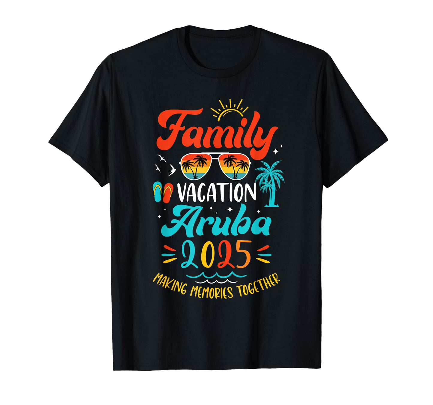 Family Vacation 2025 Aruba Matching Summer Vacation T-Shirt