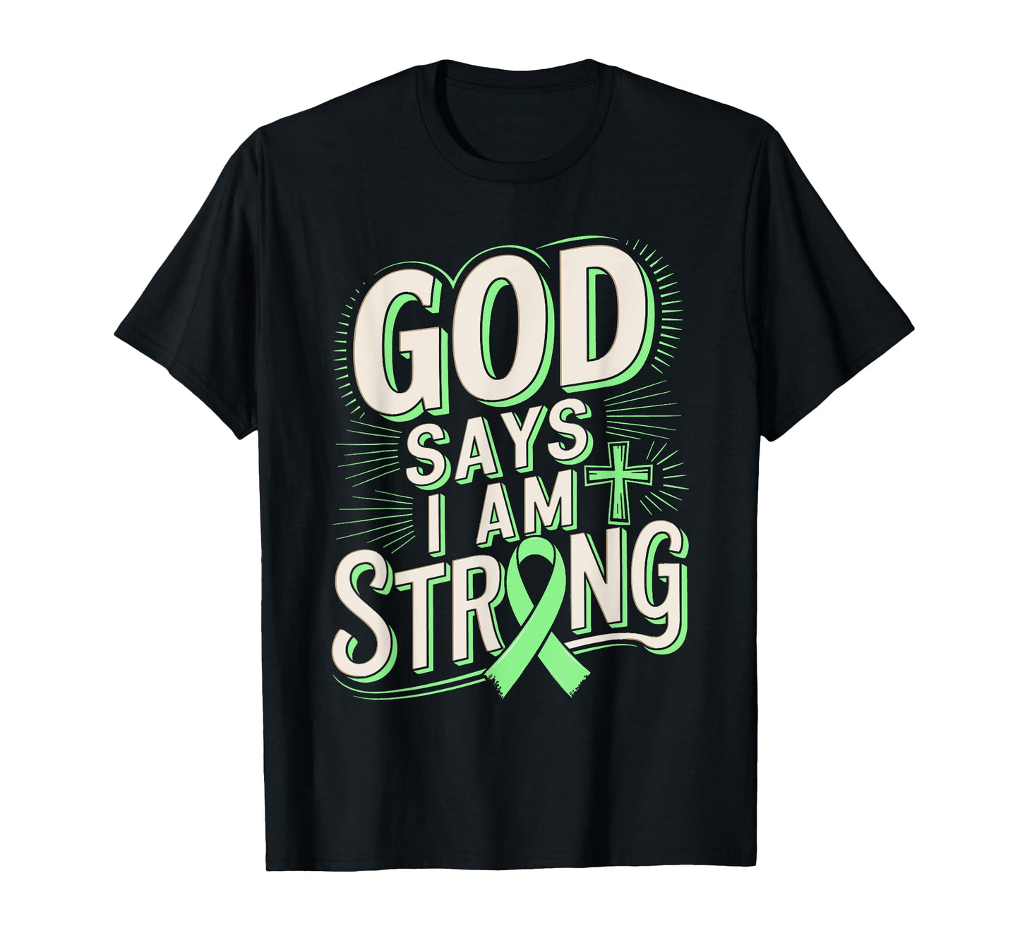 God Says I'm Strong Survivor Non-Hodgkin Lymphoma Awareness T-Shirt