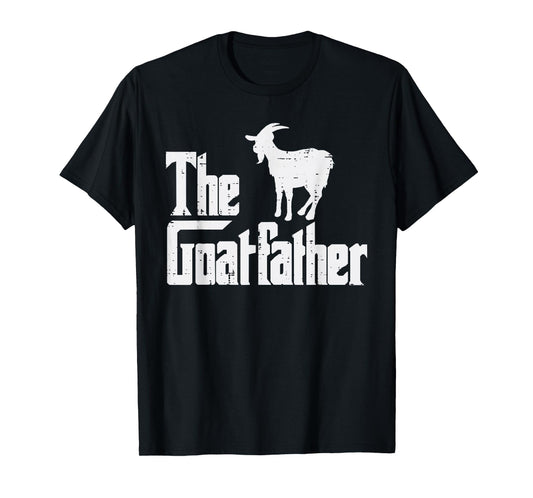 Goat Shirts Farm Animal Men Women Kids The Goat Father Funny Fathers Day Parody Farmer Dad Papa Men T-Shirt