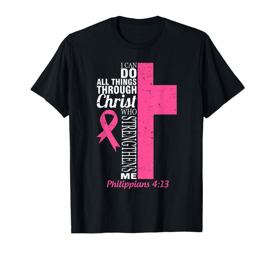 Breast Cancer Awareness Month Warriors Survivors Christians T-Shirt