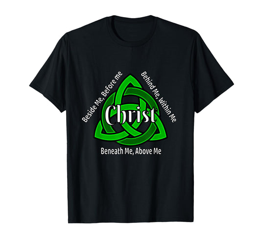 Celtic Trinity Knot Shirt St Patricks Prayer Christian Gifts T-Shirt