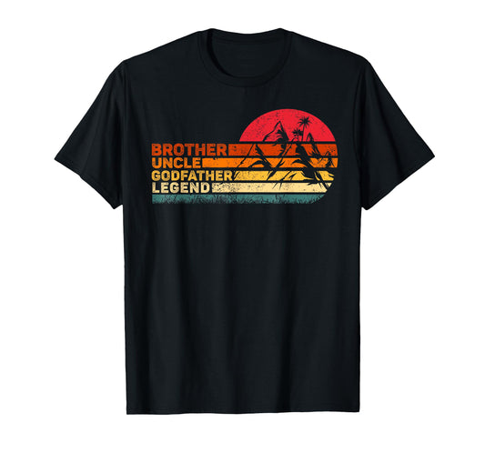 Vintage Brother Uncle Godfather Legend Funny Father's Day T-Shirt