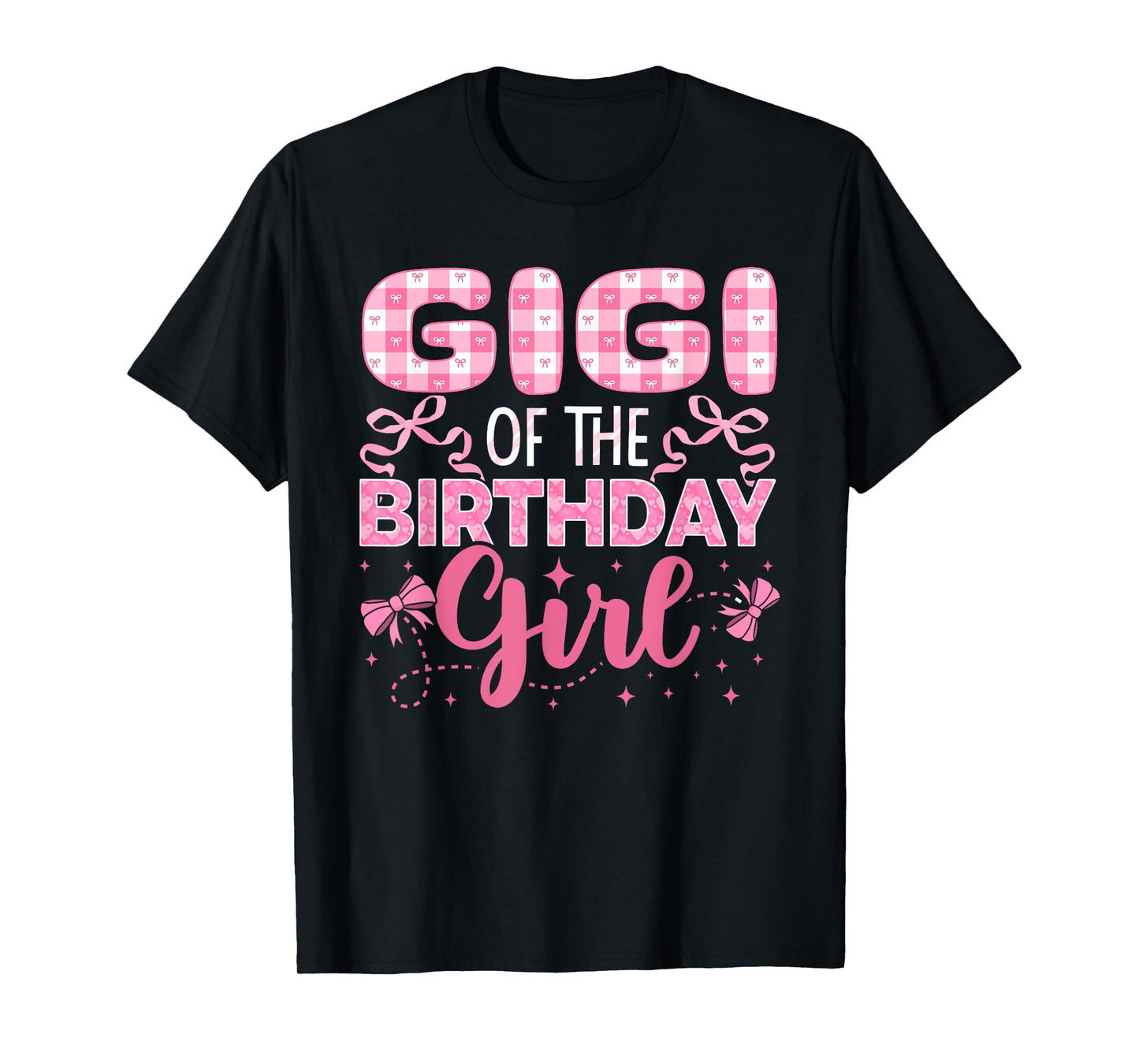 Gigi of The Birthday Girl Family Pink Coquette Bow T-Shirt