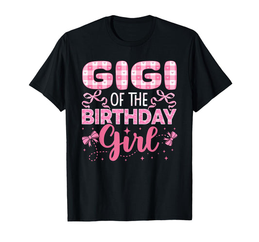 Gigi of The Birthday Girl Family Pink Coquette Bow T-Shirt