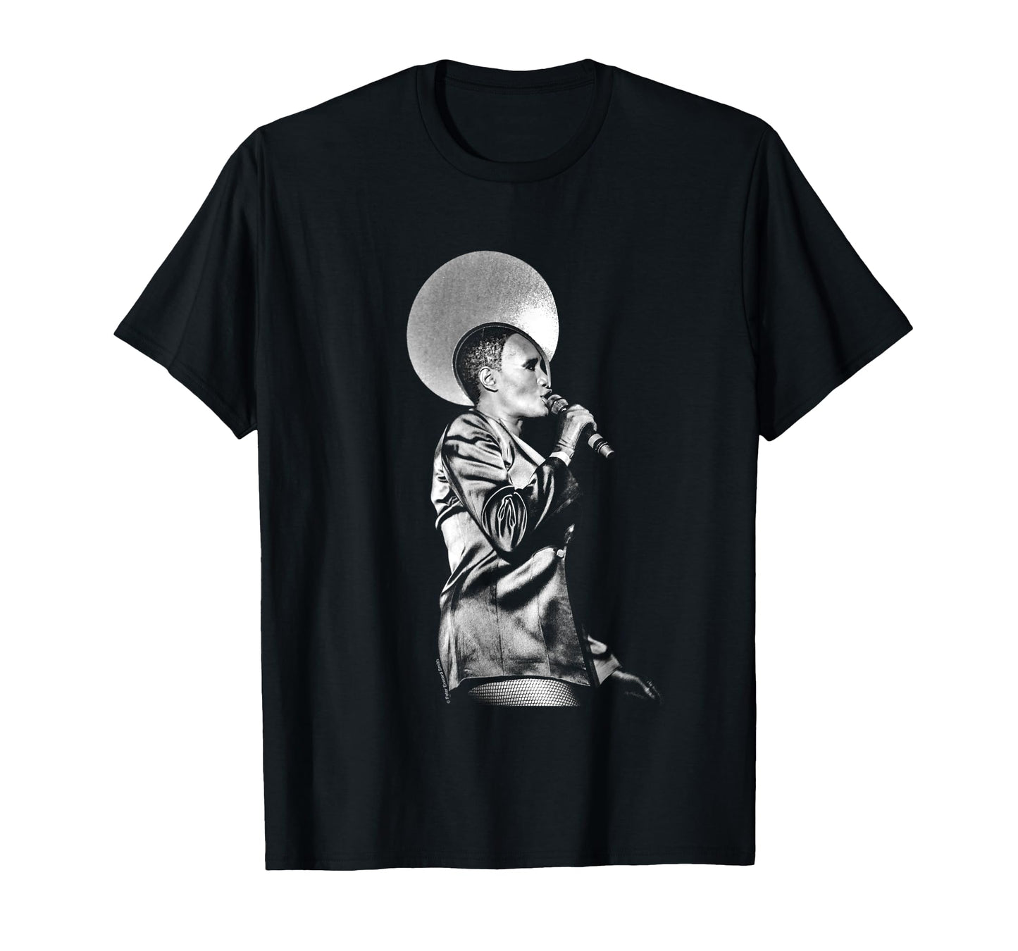 Grace Jones Live Black And White By Everard Smith T-Shirt
