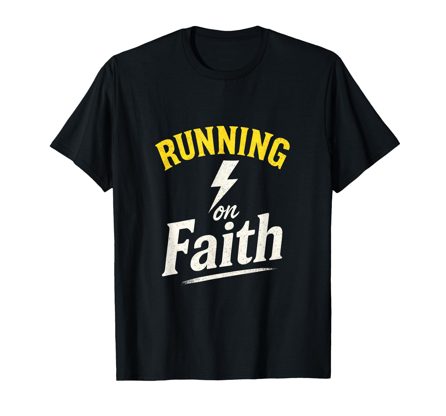 Running on Faith - Christian Runner Humor T-Shirt