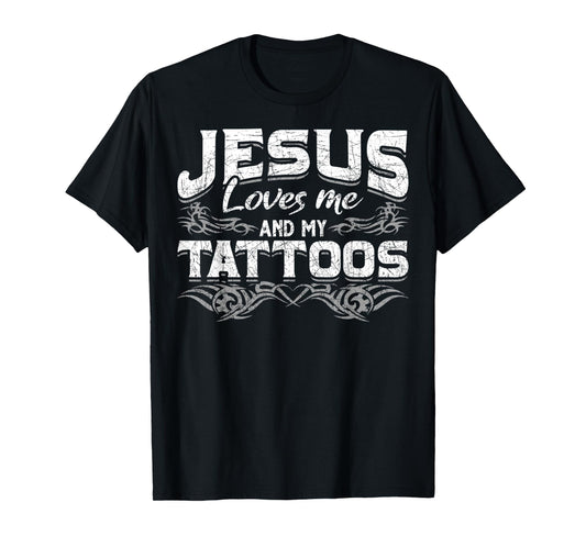 Inked Jesus Prayer Tattooed Christian Tattoo Artist Tattoo T-Shirt