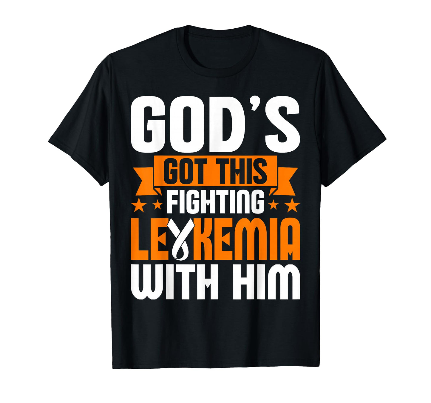 Childhood Leukemia Fighters Orange Ribbon Awareness T-Shirt