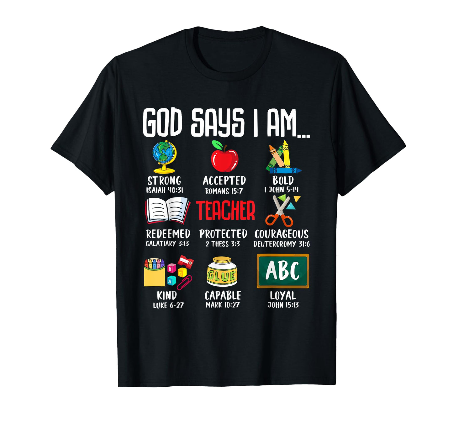 God Says I Am Teacher Back to School T-Shirt