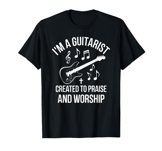Guitarist Praise and Worship Christian Musician T-Shirt