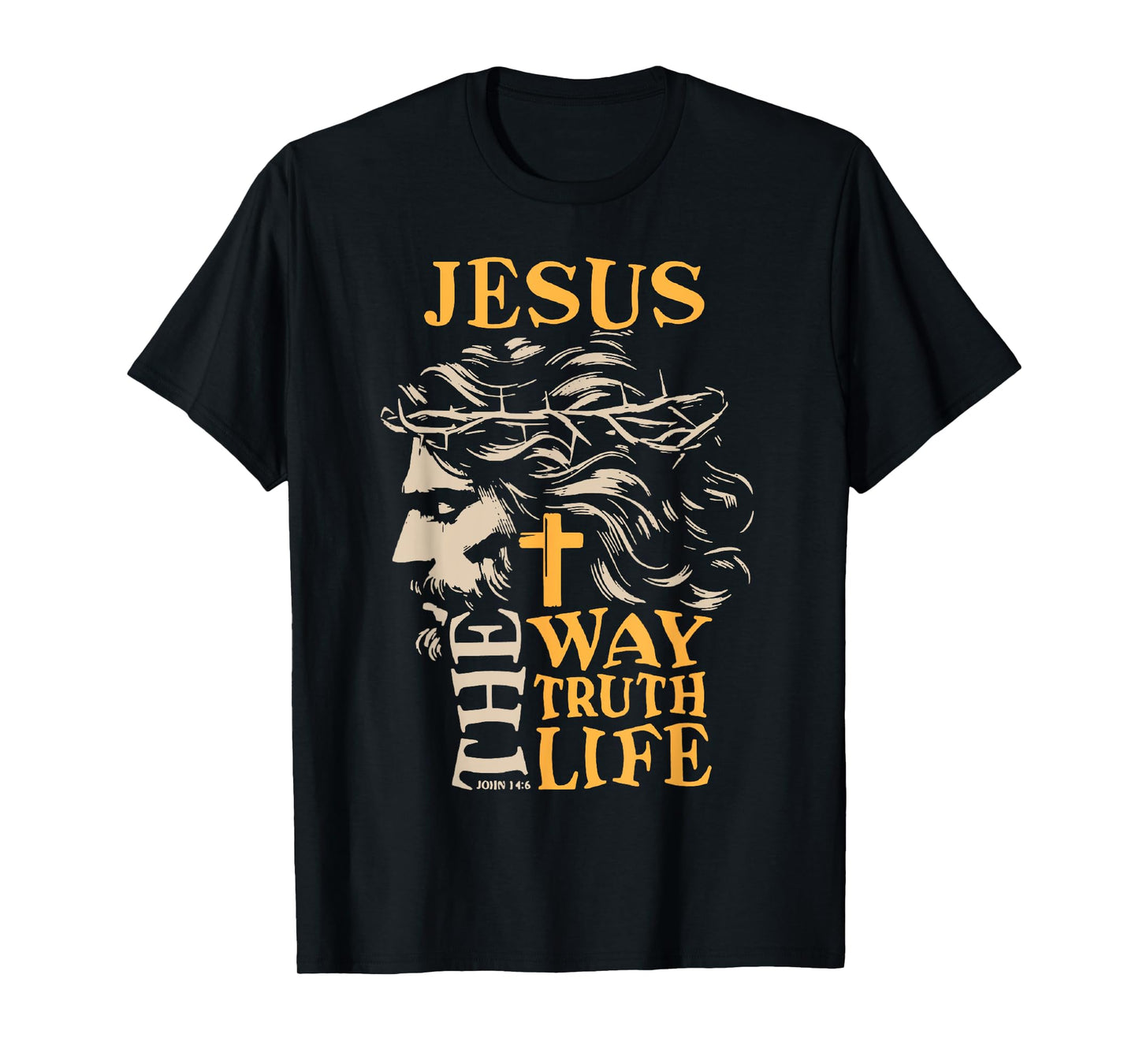 Jesus On The Path Truth Life Christian John 14:6 Bible Verse T-Shirt