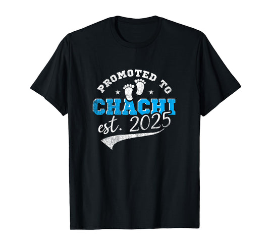 Promoted To Chachi 2025 New Indian Aunt Vintage T-Shirt