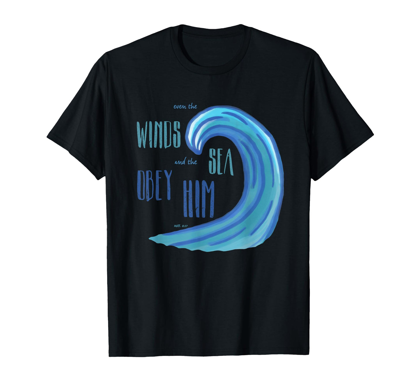 Jesus Follower Christian Believer T Shirt Beach Ocean Wave T-Shirt for Men Women Girls Kids