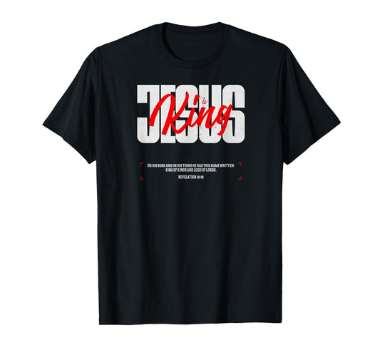 Jesus is King - Inspirational Christian Design T-Shirt