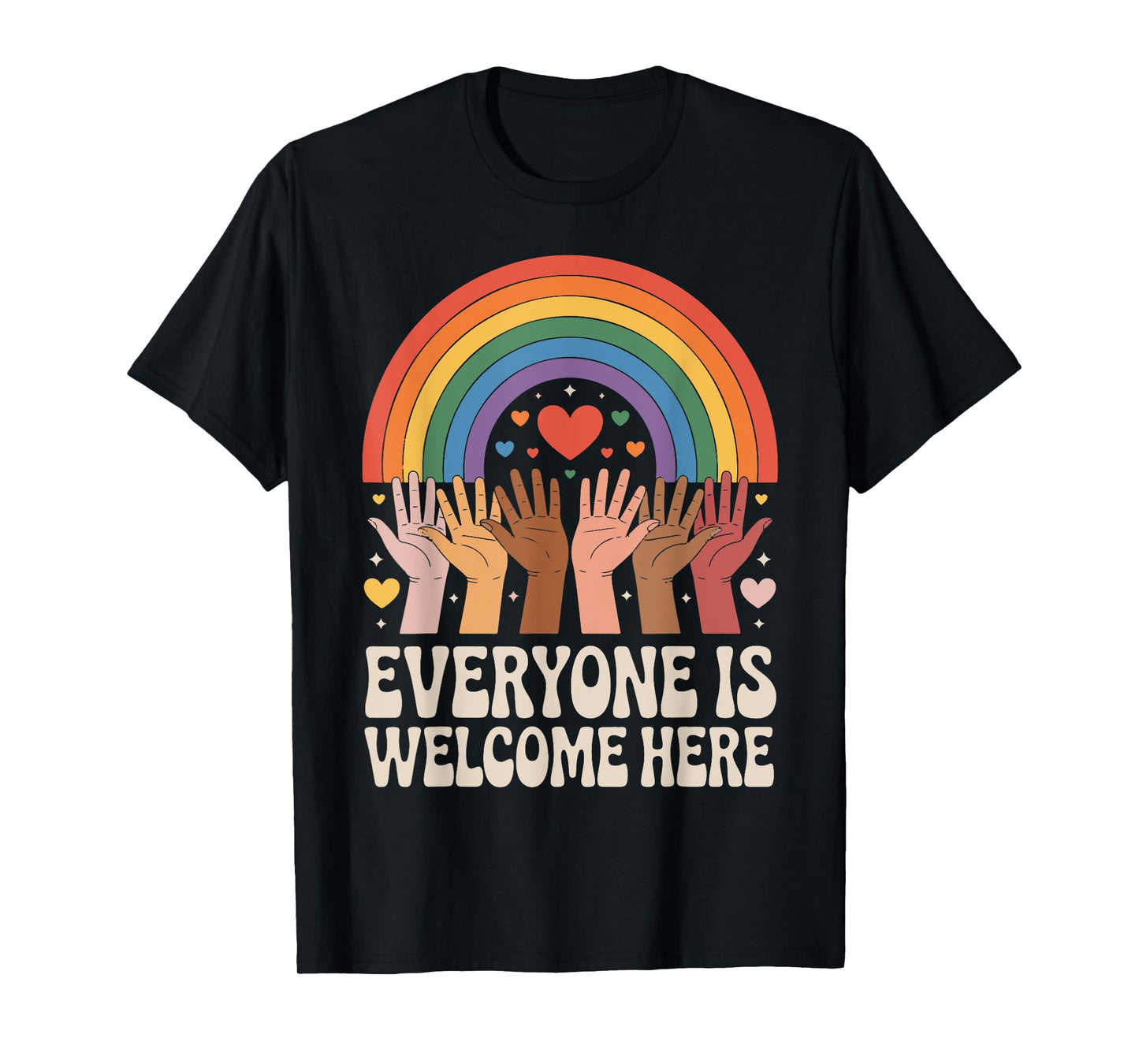 Everyone Is Welcome Here Idaho Teacher Equality Inclusion T-Shirt