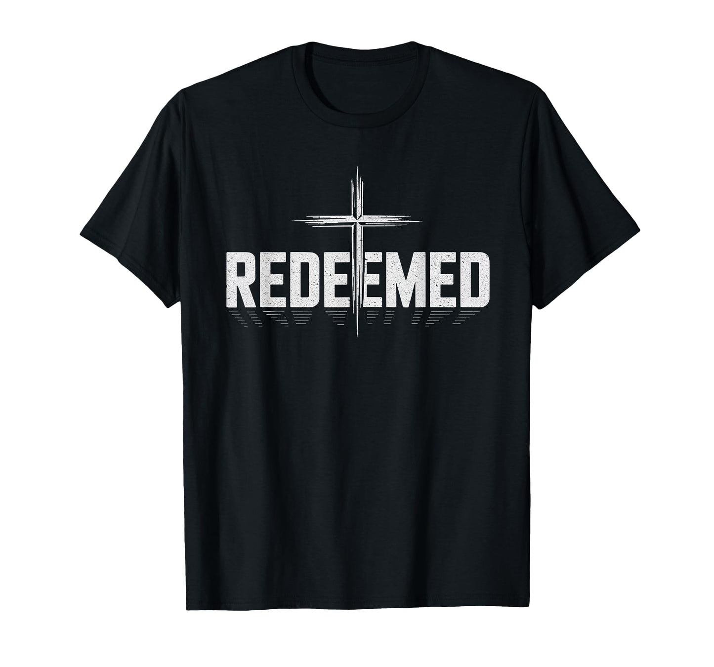 Redeemed with Cross Christian Men T-Shirt