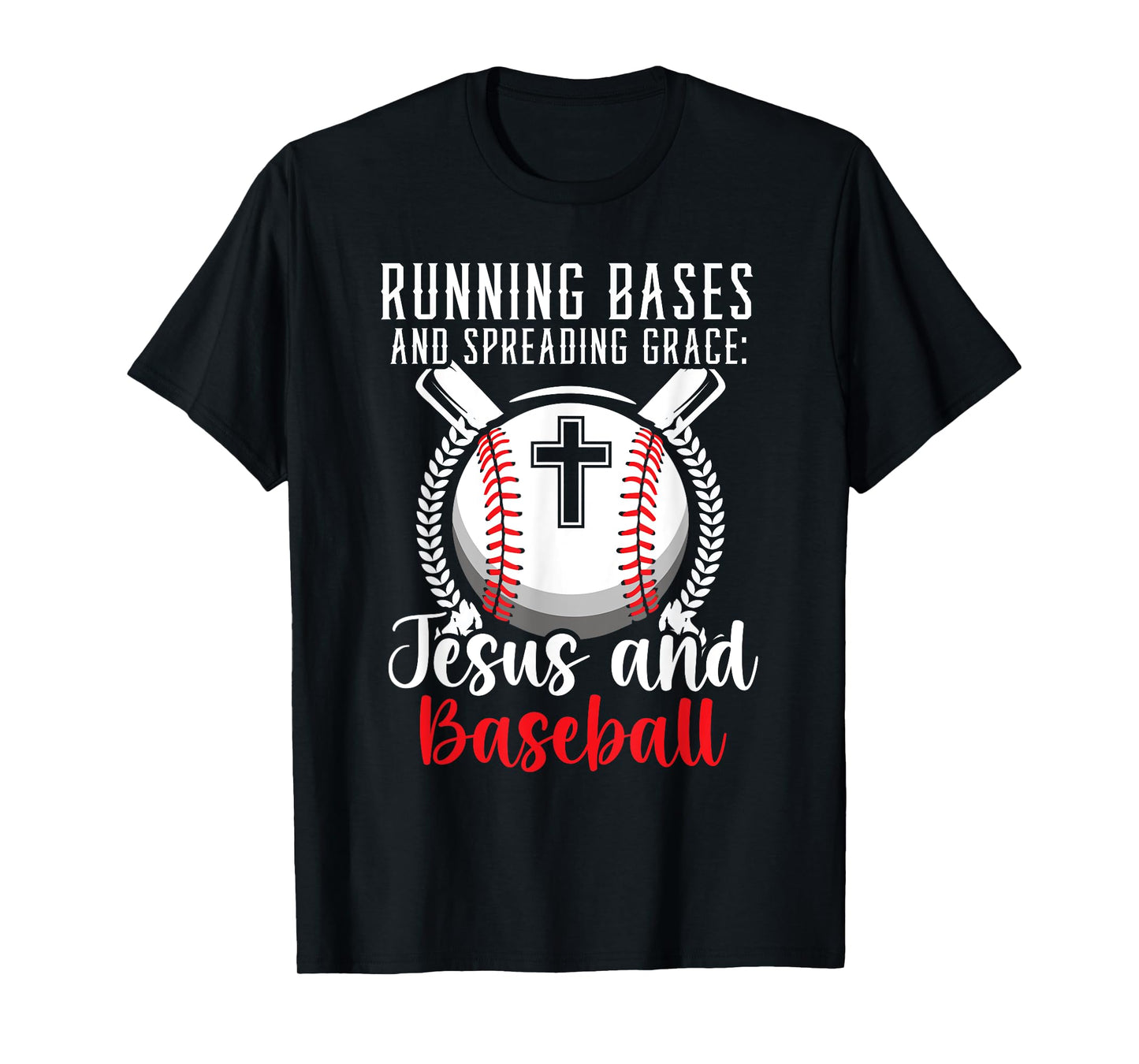 Baseball And Jesus Christian Baseball Player Religious T-Shirt