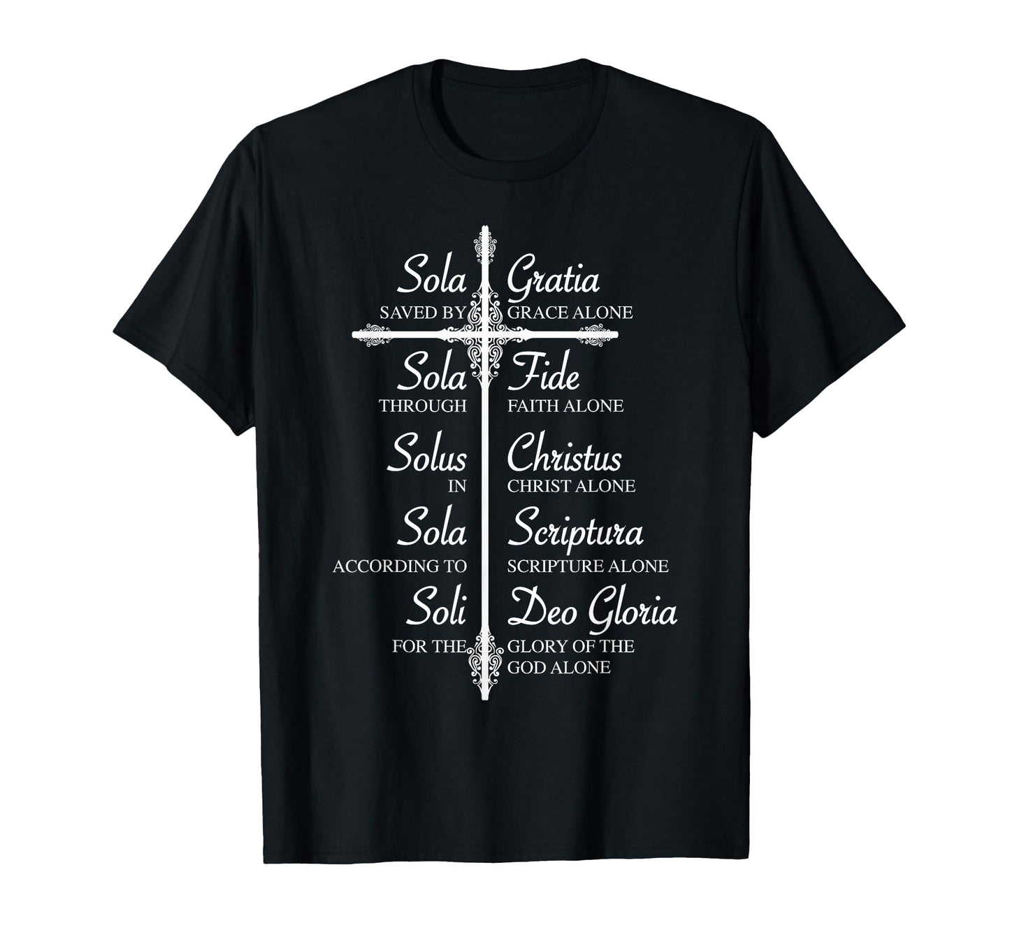 The Five Solas Shirt | Cute Christian Movement T-shirt Gift T-Shirt