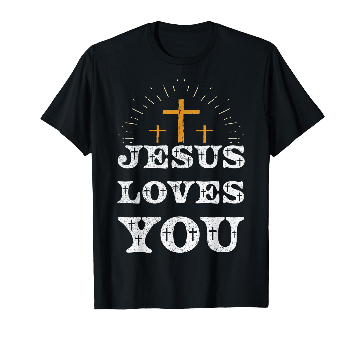 Jesus Loves You Christian Cross Faith T-Shirt