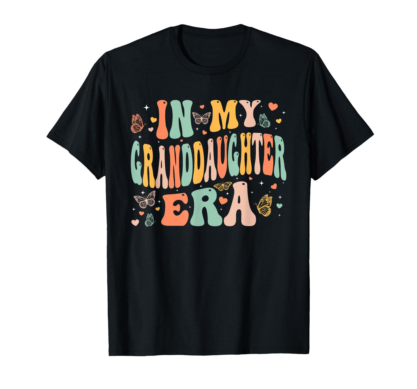 Retro Groovy In My Granddaughter Era Mother's Day Kids Girls T-Shirt