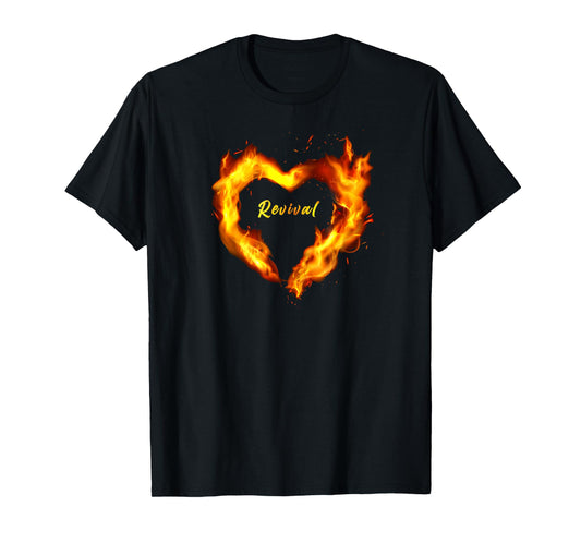 Christian Faith Revival Fire – Born-Again Believer Graphic T-Shirt