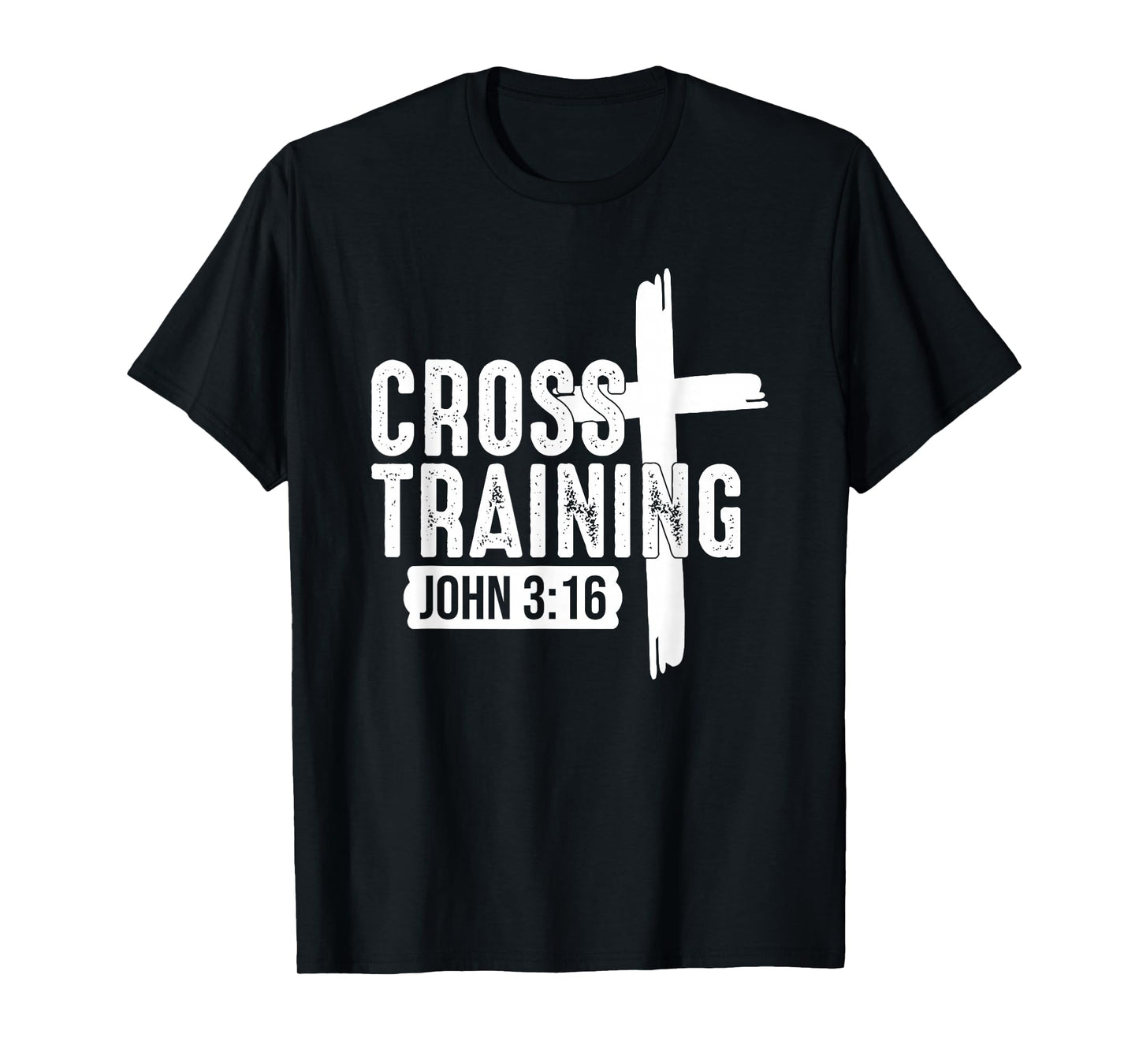 Cross Training Christian - Bible Verse Inspirational Gym T-Shirt