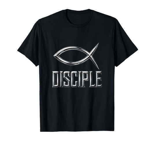 Disciple Christian Y2K Faithwave Chrome Jesus Fish Tank Top