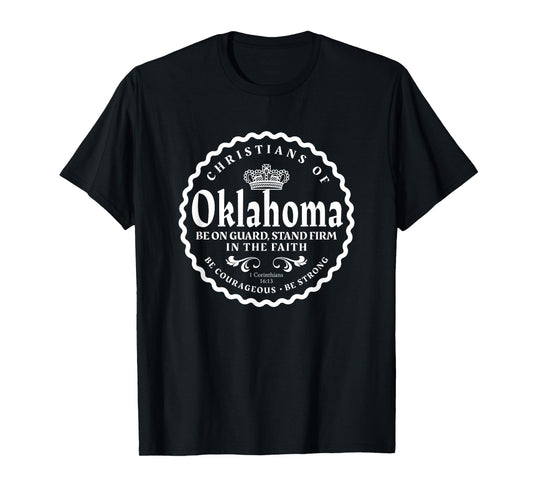 Oklahoma Christian Faith 1 Cor 16:13 Scripture T-Shirt