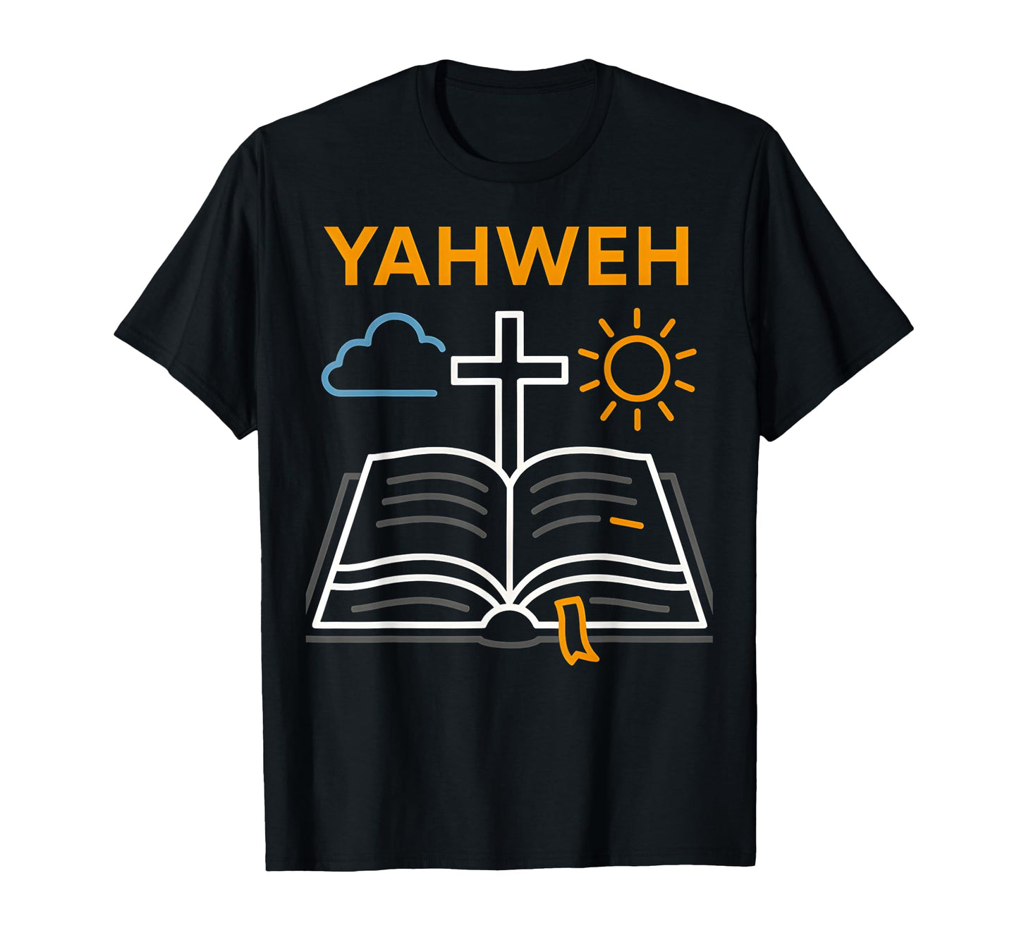 Bible Verse Yahweh Vintage Mens Christian Faith T-Shirt