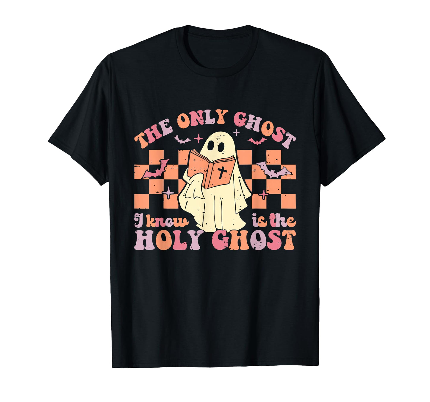 Retro The Only Ghost I Know is The Holy Christian Halloween T-Shirt
