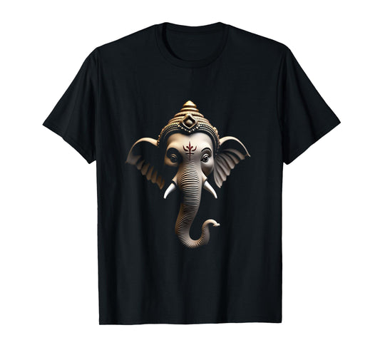 Ganesha Head Hindu God Art T-Shirt