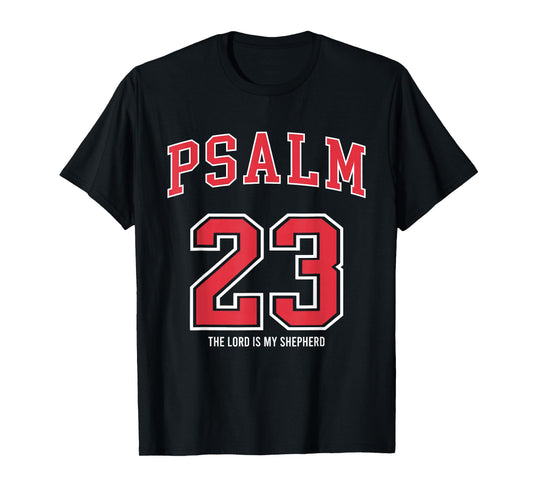 Psalm 23 The Lord is My Shepherd Christian Football Lover T-Shirt