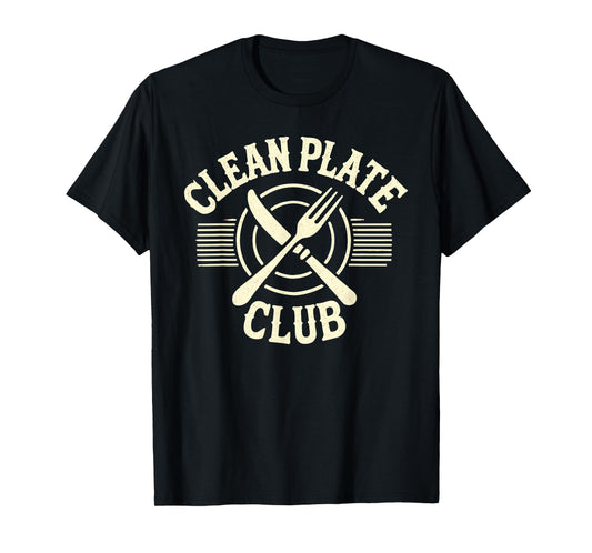 Clean Plate Club Thanksgiving Shirt Funny Thanksgiving Humor T-Shirt