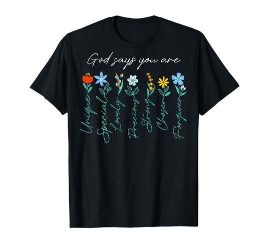 Jesus Never God Says You Bless The Way The Truth ART ON BACK T-Shirt